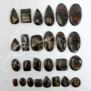 Iron Tiger Cabochons Mixed Shapes and Sizes
