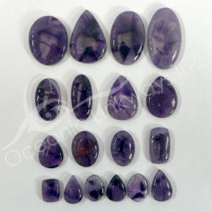 Star Amethyst Cabochons Mixed Shapes and Sizes