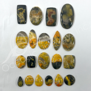Eclipse Bumble Bee Jasper Cabochons Mixed Shapes and Sizes