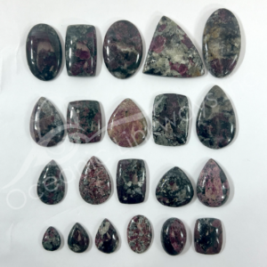Eudialyte Cabochons Mixed Shapes and Sizes