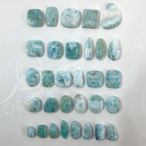 Larimar Cabochons Mixed Shapes and Sizes