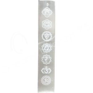 Chakra Selenite Short Incense Holder
