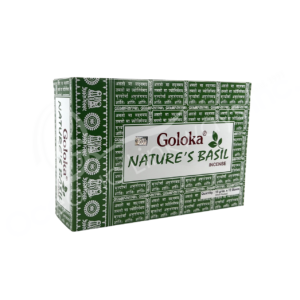 GOLOKA NATURE'S BASIL INCENSE STICKS (PK 12) 15 GRAMS