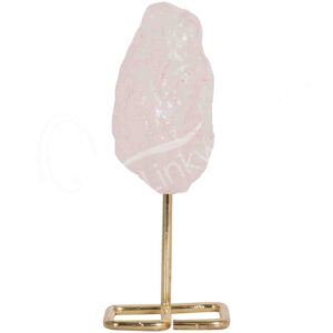 Crystal Quartz Specimen on Gold Stand