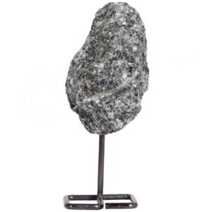 Emerald with Matrix Specimen on Black Stand