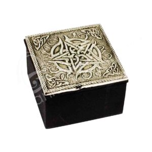 Small Metal Box Trinket Pentacle