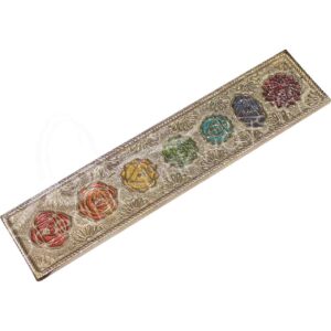 Metal Gold Color Incense Holder with Chakra Symbol