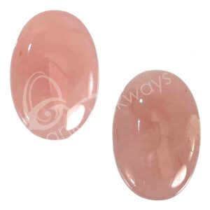 Polished Rose Quartz Palm Stone