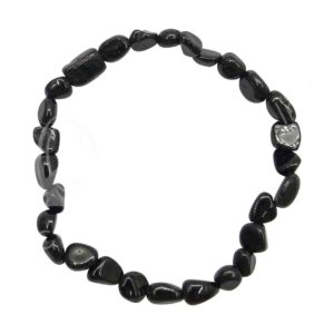 Black Tourmaline Tumbled Stones Bracelet