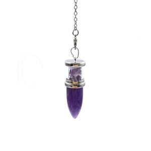 Amethyst Drop Pendulum with Chips
