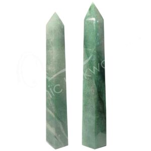 Green Strawberry Quartz Obelisk