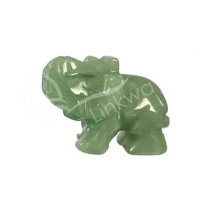 Green Aventurine Elephant Carving