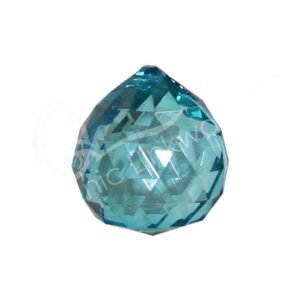 Turquoise Faceted Crystal Ball