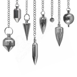 Mixed Metal Silver Shapes Pendulum with Plain Chain
