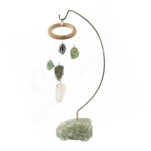 Table Chimes with Green Aventurine Base