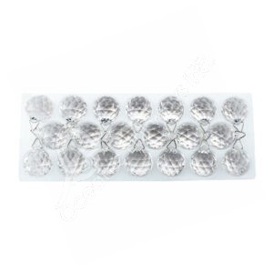 EGYPTIAN CRYSTAL - BALL CLEAR (TRAY OF 20 PCS)