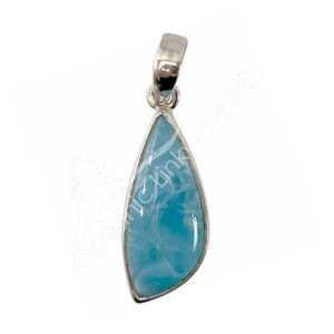 Mixed Shapes Larimar A Sterling Silver Pendant