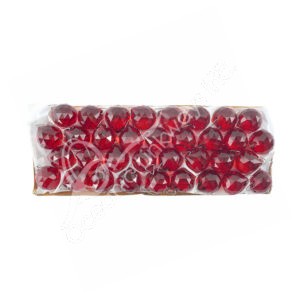 Red Faceted Crystal Ball