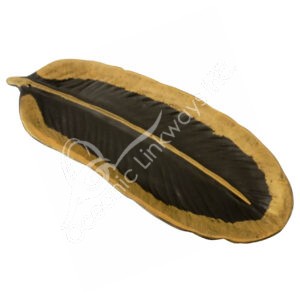 Black Feather Ceramic Smudge Bowl