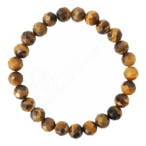 Tiger Eye Faceted Stones Bracelet