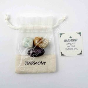 Amazonite, Ametrine & Dendritic Opal Harmony Tumbled Stone Kit