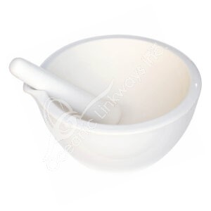 White Ceramic Mortar & Pestle