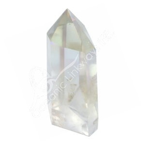 Polished Plated Angel Aura Quartz Obelisk 6 Sides