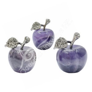 Amethyst Apple Carving