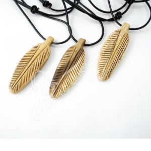Adjustable Palo Santo Feather Necklace (Pack of 3)