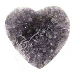 Amethyst B Heart with Druse