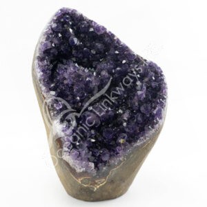 Uruguayan Amethyst A Geode Base Polished & Cut