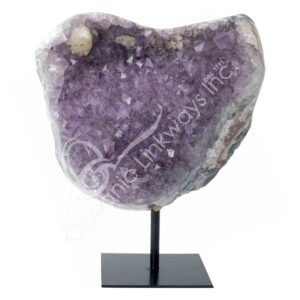 Amethyst Uruguayan D Polished Geode on Stand