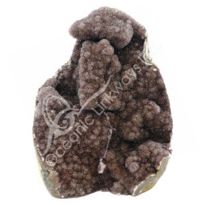 Rainbow Amethyst One Polished Side Specimen