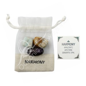 Amazonite, Ametrine & Dendritic Opal Harmony Tumbled Stone Kit