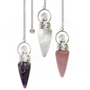 Mixed Stones Pencil Point Pendulum