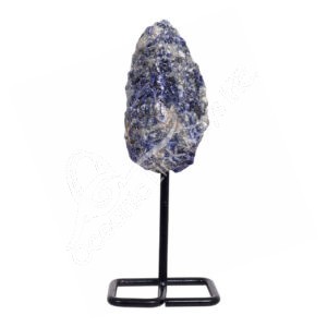 Sodalite Specimen with Black Stand