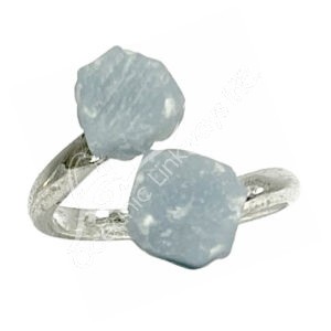 Angelite Adjustable Metal Ring (Pack of 3)