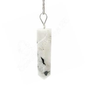 Rainbow Moonstone Point Pendant