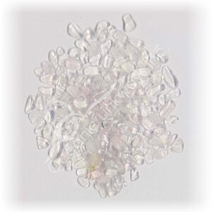 Rose Quartz Tumbled Chips with Transparency