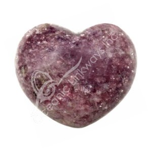 Polished Lepidolite Heart