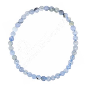 Blue Lace Agate Elastic Bracelet