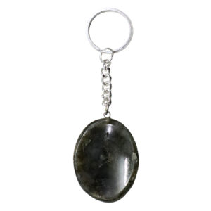 Labradorite Worry Stone Keychain (Pack of 3)
