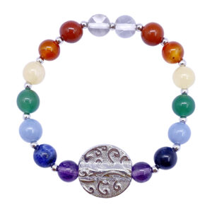 Chakra Bracelet with Tree of Life Charm