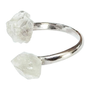Adjustable Natural Prasiolite Ring