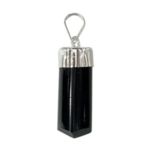 Black Tourmaline Pendant with Cap