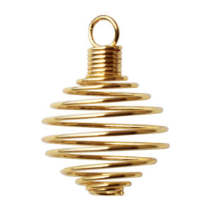 Gold Plated Cage Spring Pendant (Pack of 24)
