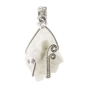 Apophyllite Cluster Wire Wrap Pendant