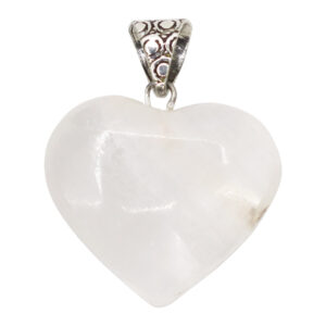 Selenite Heart Pendant (Pack of 6)