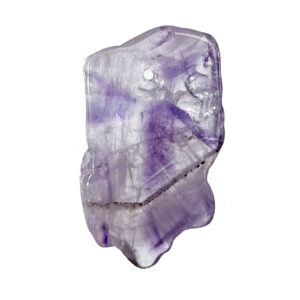 Amethyst Slice with 2 mm Hole Pendant