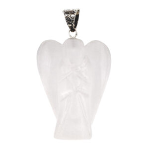 Selenite Angel Pendant